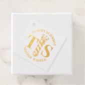 Barber Hair Shop King Crown Barber Pole Hair Salon Bedankjes Labels (Met doos)