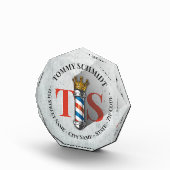 Barber Hair Shop King Crown Barber Pole Hair Salon Fotoblokken (Rechts)