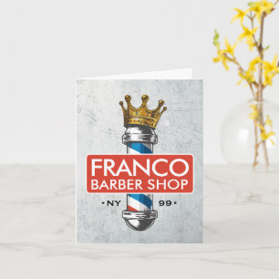 Barber Hair Shop King Crown Barber Pole Hair Salon Kaart