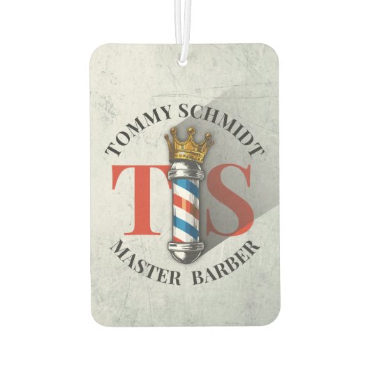 Barber Hair Shop King Crown Barber Pole Hair Salon Luchtverfrisser (Achterkant)