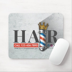 Barber Hair Shop King Crown Barber Pole Hair Salon Muismat