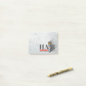 Barber Hair Shop King Crown Barber Pole Hair Salon Post-it® Notes (Op bureau)