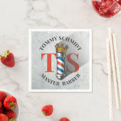 Barber Hair Shop King Crown Barber Pole Hair Salon Servet (Insitu)