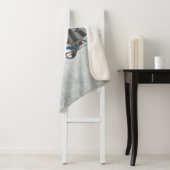 Barber Hair Shop King Crown Barber Pole Hair Salon Sherpa Deken (In situ)