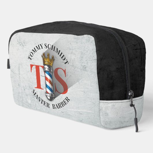 Barber Hair Shop King Crown Barber Pole Hair Salon Toilettasje (Rechterhoek)