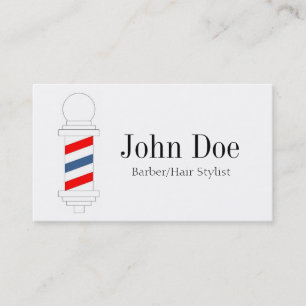 Barber/Hair Stylist B/W Visitekaartje