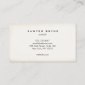 Barber Hair Stylist Scissors Rustic Visitekaartje (Achterkant)