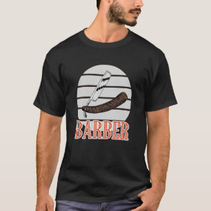 Barber Haircut Razors Faded Barbershop T-shirt