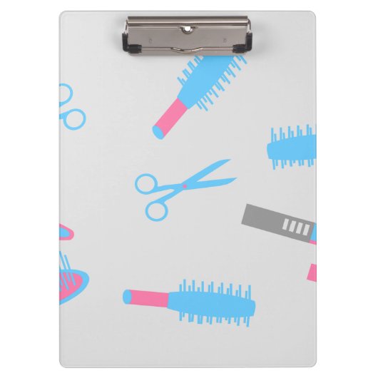Barber Hairdresser Clipboard Klembord (Voorkant)