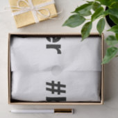 BARBER Hairdresser Hashtag Tissuepapier (Geschenk)