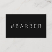 #BARBER hashtag loyaliteitspunkkaart Klantenkaartje (Voorkant)