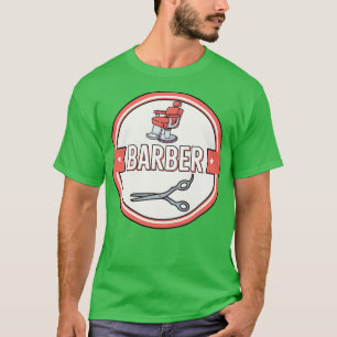 Barber Herren Friseur Barber Babier Barbershop Fri T-shirt