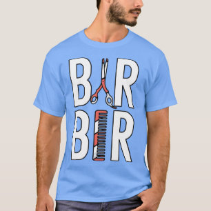 Barber Herren Friseur Barber Babier Barbershop Fri T-shirt