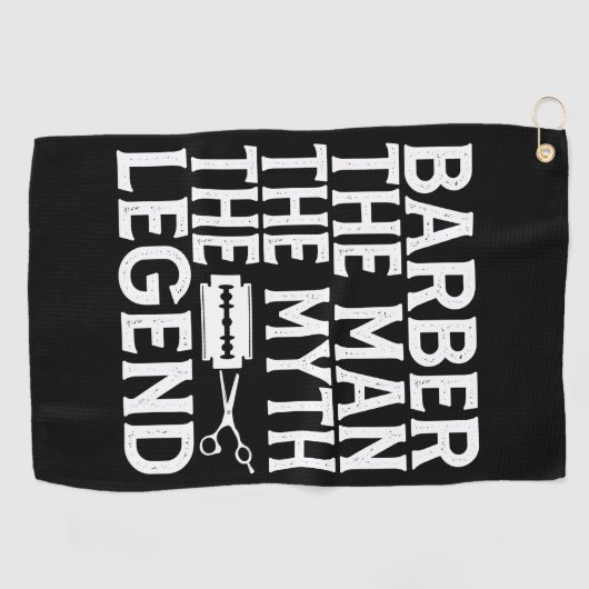 Barber Het Man 2024 Golfhanddoek (Horizontaal)