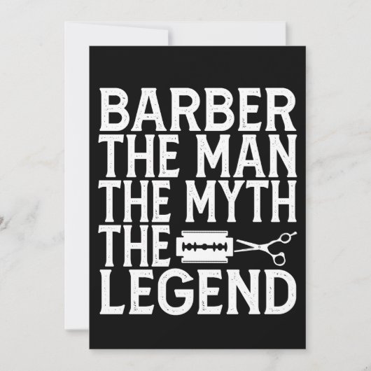 Barber Het Man 2024 Kaart (Voorkant)