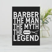 Barber Het Man 2024 Kaart (Staand voorkant)