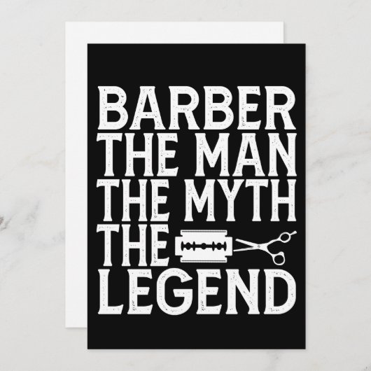 Barber Het Man 2024 Kaart (Voorkant / Achterkant)