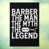 Barber Het Man 2024 Raamsticker (Vel 3)