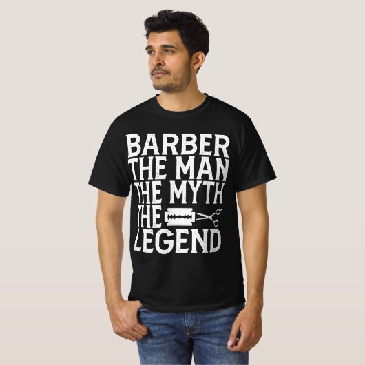 Barber Het Man 2024 T-shirt (Voorkant volledig)