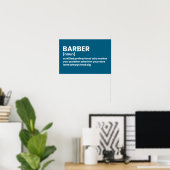 Barber Humor Definitie Poster (Thuiskantoor)
