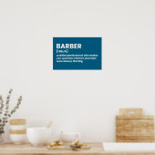 Barber Humor Definition Poster (Keuken)