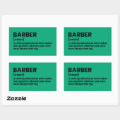 Barber Humor Definition Sticker (Vel)