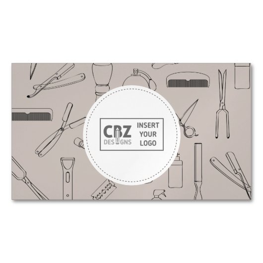 Barber Icons Professional Magnetisch Visitekaartje (Voorkant)