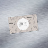 Barber Icons Professional Magnetisch Visitekaartje (Voorbeeld)