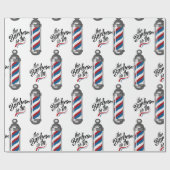 Barber is binnen cadeaupapier (Vlak)