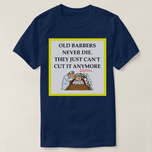 Barber joke t-shirt (Design voorkant)
