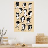 Barber  kapster 1940 poster (Keuken)