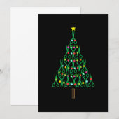 Barber kerstboom Haircutter Stylist Gift Kaart (Voorkant / Achterkant)