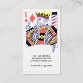 Barber King of Diamonds Hair Hairdresser #2 Visitekaartje (Achterkant)