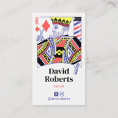 Barber King of Diamonds Hair Hairdresser #2 Visitekaartje (Voorkant)
