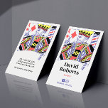 Barber King of Diamonds Hair Hairdresser #2 Visitekaartje<br><div class="desc">Barber King of Diamonds Hair Stylist Hairdresser die Kaart Style Visitekaartjes speelt.</div>