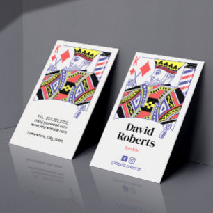 Barber King of Diamonds Hair Hairdresser #2 Visitekaartje