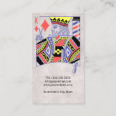  Barber King van Diamonds Hairdresser Hair B Visitekaartje (Achterkant)