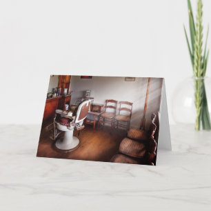 Barber - klaar voor een Publiek Feestdagen Kaart