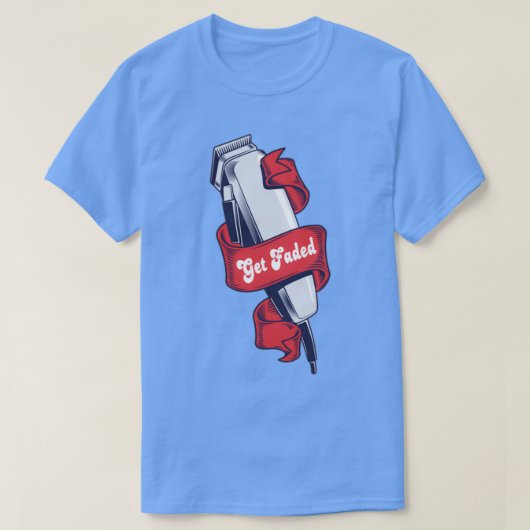 Barber krijgt flauwte t-shirt (Design voorkant)