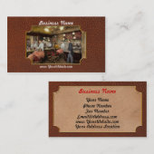 Barber - L.C. Wiseman Barbershop, NY 1895 Visitekaartje (Voorkant / Achterkant)