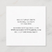 Barber Logo Hair Stylist Visitekaartje (Achterkant)