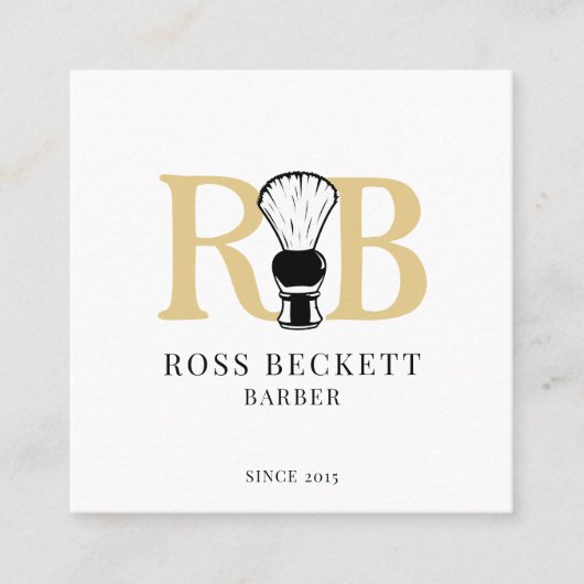 Barber Logo Hair Stylist Visitekaartje (Voorkant)