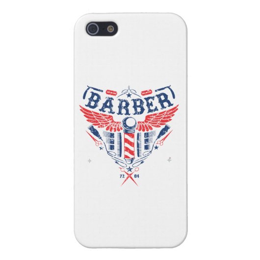 Barber logo IPhone 5 cover (Achterkant)