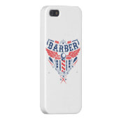 Barber logo IPhone 5 cover (Achterkant Rechts)