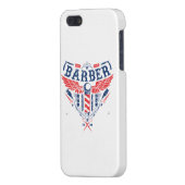 Barber logo IPhone 5 cover (Achterkant Links)