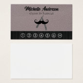 Barber Logo | Leder Visitekaartje (Voorkant /achterkant)