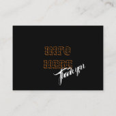 barber logo visitekaartje (Achterkant)