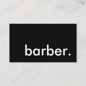 Barber, loyaliteitspunch kaart klantenkaartje (Voorkant)