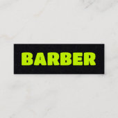 Barber Maps Custom QR Mini Visitekaartje (Voorkant)