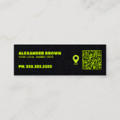 Barber Maps Custom QR Mini Visitekaartje (Achterkant)